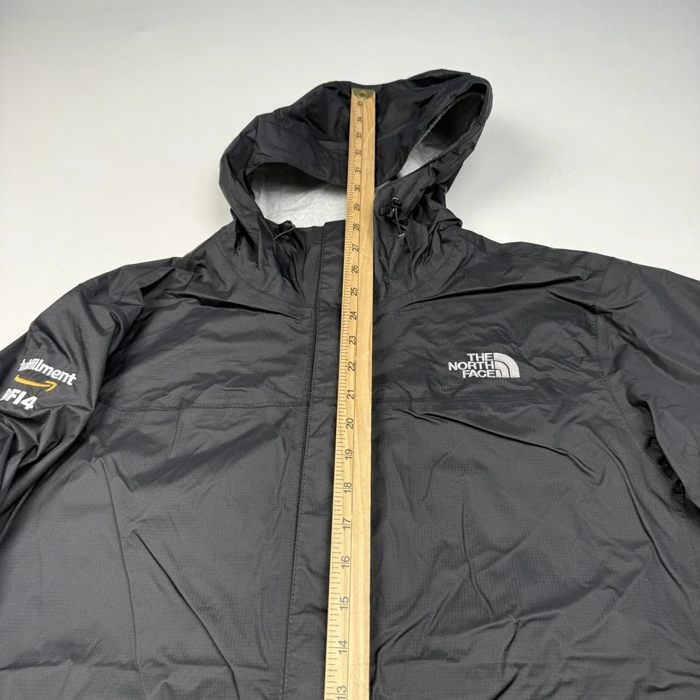 The North Face Jacket Mens Large Black DryVent Hooded Waterproof Amazon Logo